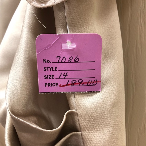 Bride Mother Satin & Chiffon Top Beading & Sequins - Picture 4 of 5